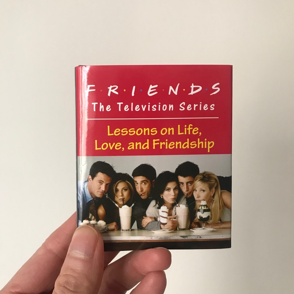 FRIENDS Small Hardcover Book with Bold Red Cover